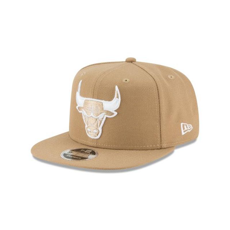 NBA Chicago Bulls High Crown 9Fifty Snapback (BYL7200) - Brown New Era Caps